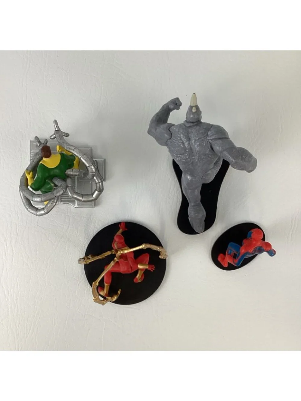 Marvel Spiderman Iron Spider Rhino Doctor Octopus Toy Figures Topper Bundle Lot